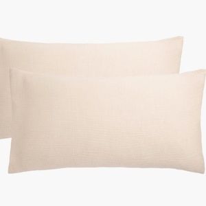 Parachute NWT Gauze Shams-set of two-in natural, size King